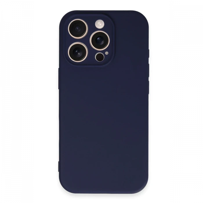 Apple iPhone 16 Pro Kılıf First Silikon - Lacivert