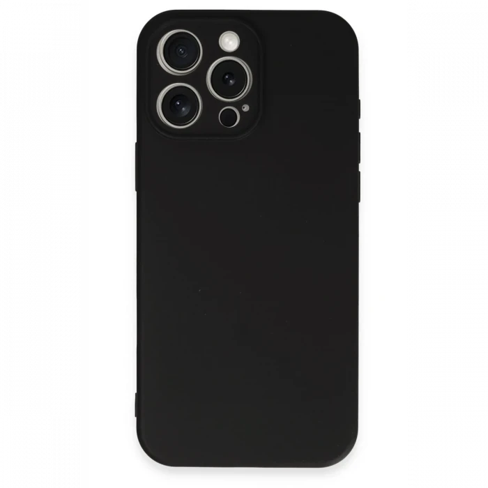 Apple iPhone 16 Pro Kılıf First Silikon - Siyah