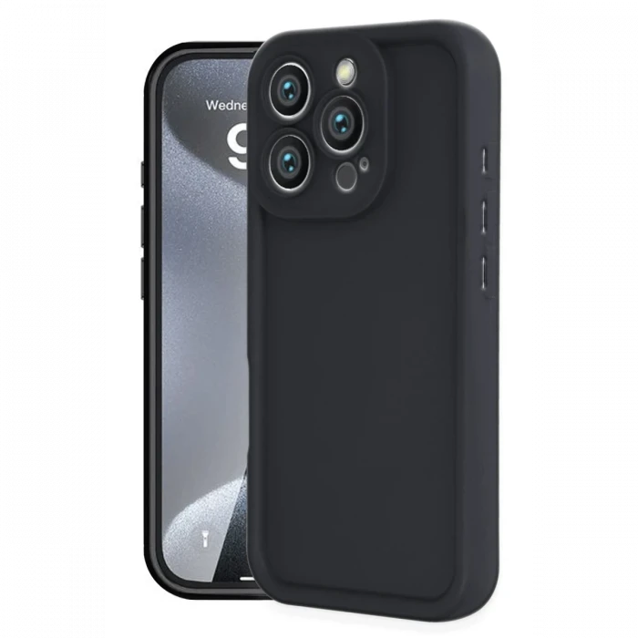 Apple iPhone 16 Pro Kılıf Viera Silikon - Siyah
