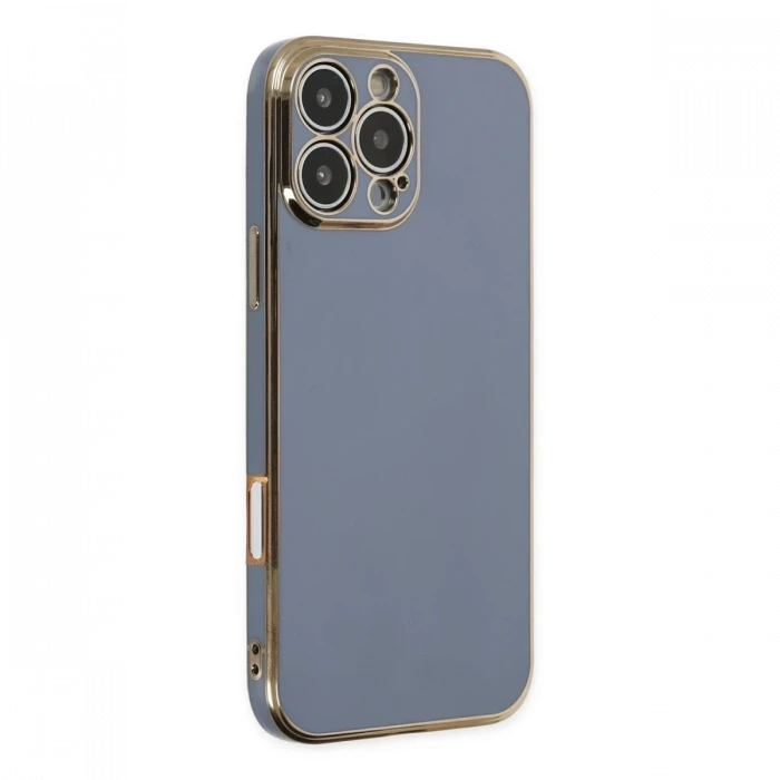 Apple iPhone 16 Pro Kılıf Volet Silikon - Mavi