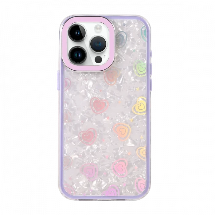 Apple iPhone 16 Pro Lumi Desenli Kapak - Mor