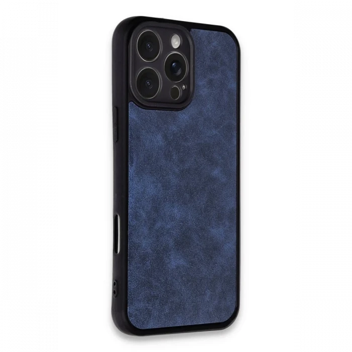 Apple iPhone 16 Pro Max Kılıf Aras Deri Kapak - Lacivert