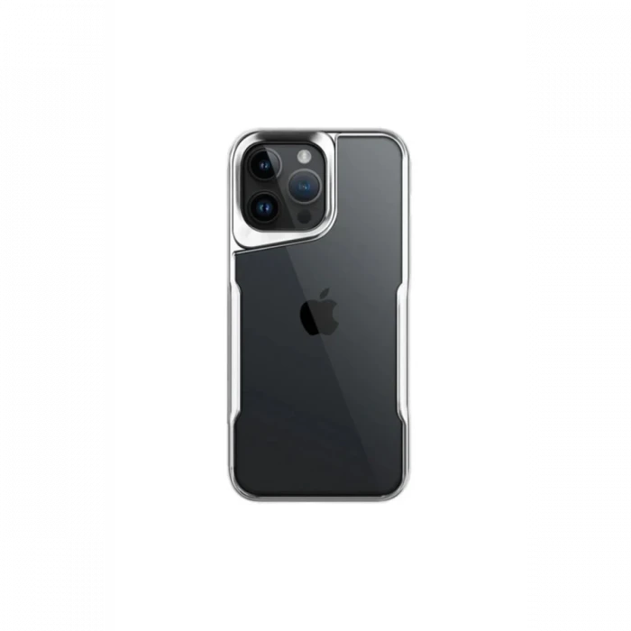 Apple iPhone 16 Pro Max Kılıf Boyi Silikon Kapak - Gümüş