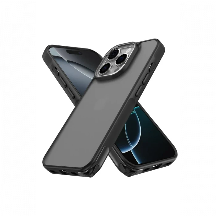 Apple iPhone 16 Pro Max Kılıf Elegant Kapak - Siyah