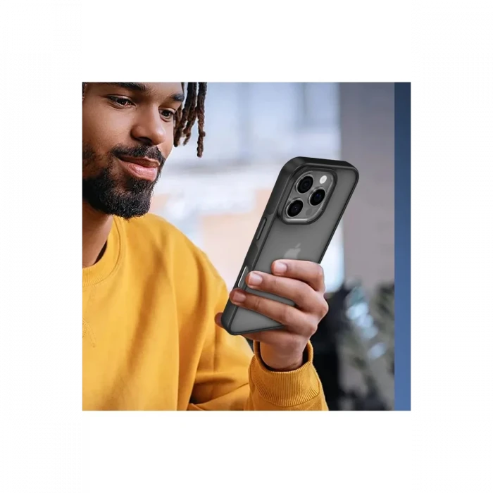 Apple iPhone 16 Pro Max Kılıf Elegant Kapak - Siyah
