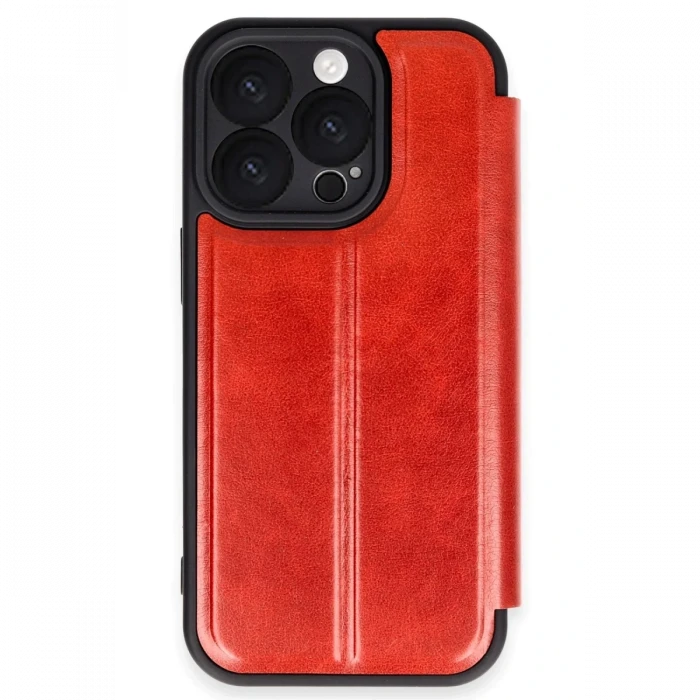 Apple iPhone 16 Pro Max Kılıf Flip Cover - Kırmızı