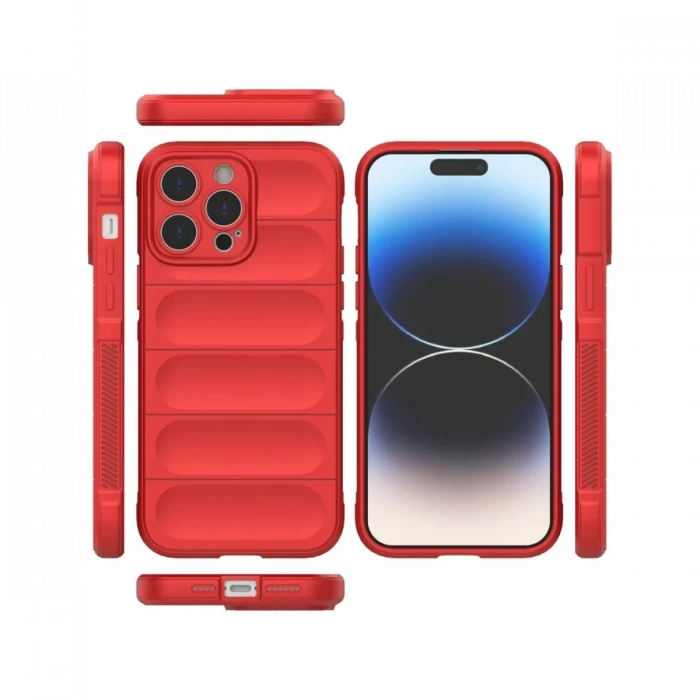 Apple iPhone 16 Pro Max Kılıf Optimum Silikon - Kırmızı