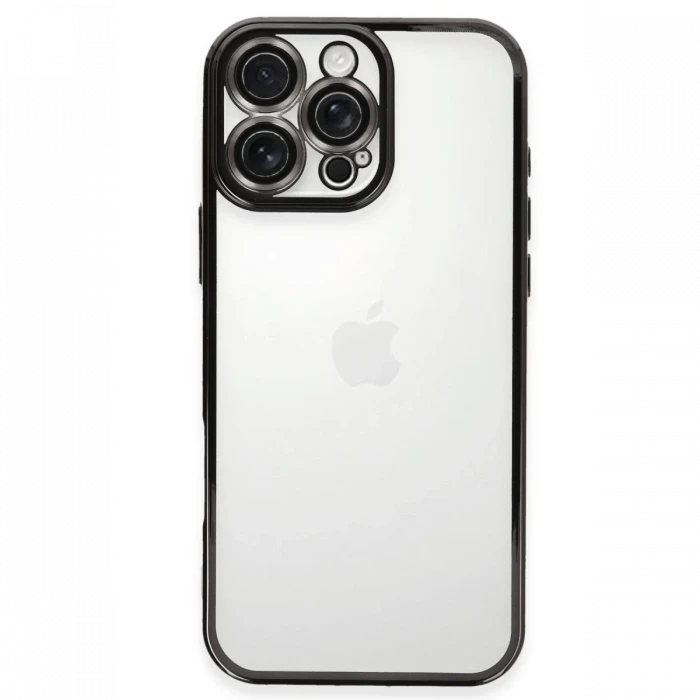 Apple iPhone 16 Pro Max Kılıf Razer Lensli Silikon - Siyah