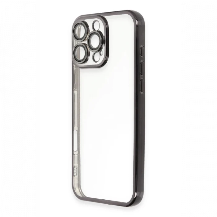 Apple iPhone 16 Pro Max Kılıf Razer Lensli Silikon - Siyah