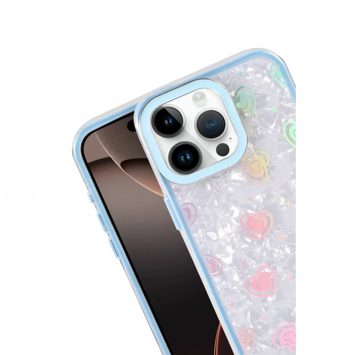 Apple iPhone 16 Pro Max Lumi Desenli Kapak - Mavi