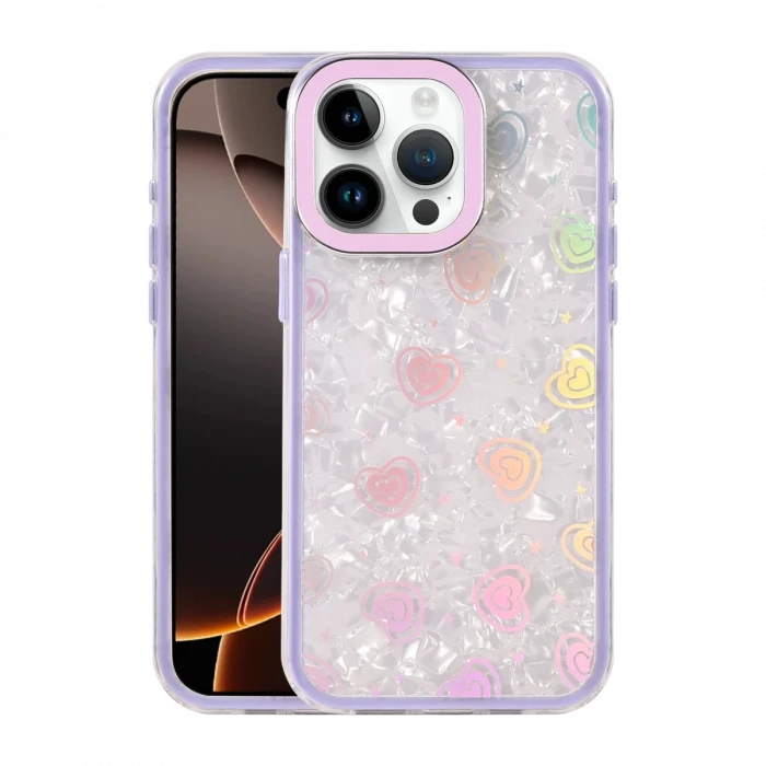 Apple iPhone 16 Pro Max Lumi Desenli Kapak - Mor