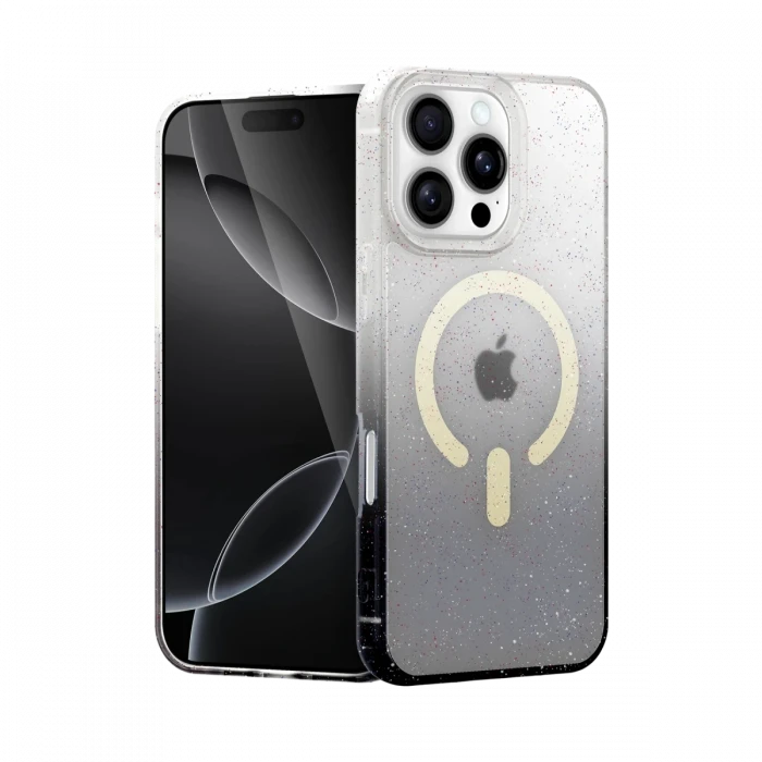 Apple iPhone 16 Pro Max Pummel Shiny Magsafe Kapak - Siyah