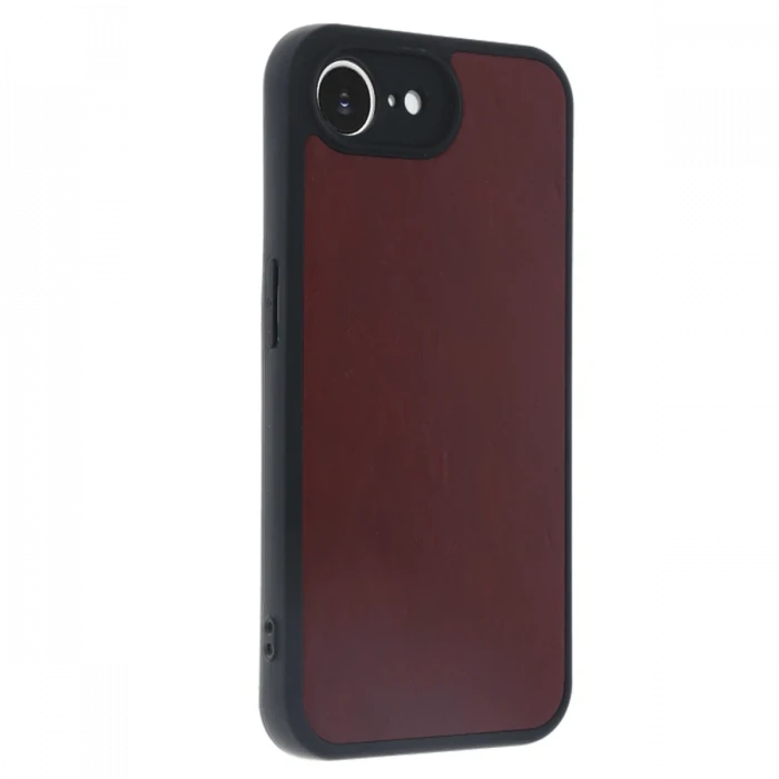 Apple iPhone 16E Kılıf Aras Deri Kapak - Bordo