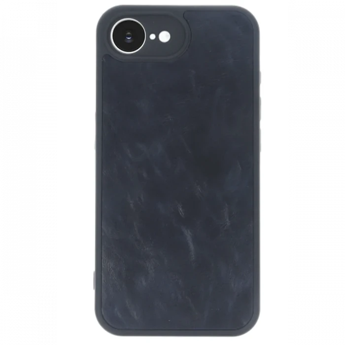 Apple iPhone 16E Kılıf Aras Deri Kapak - Lacivert