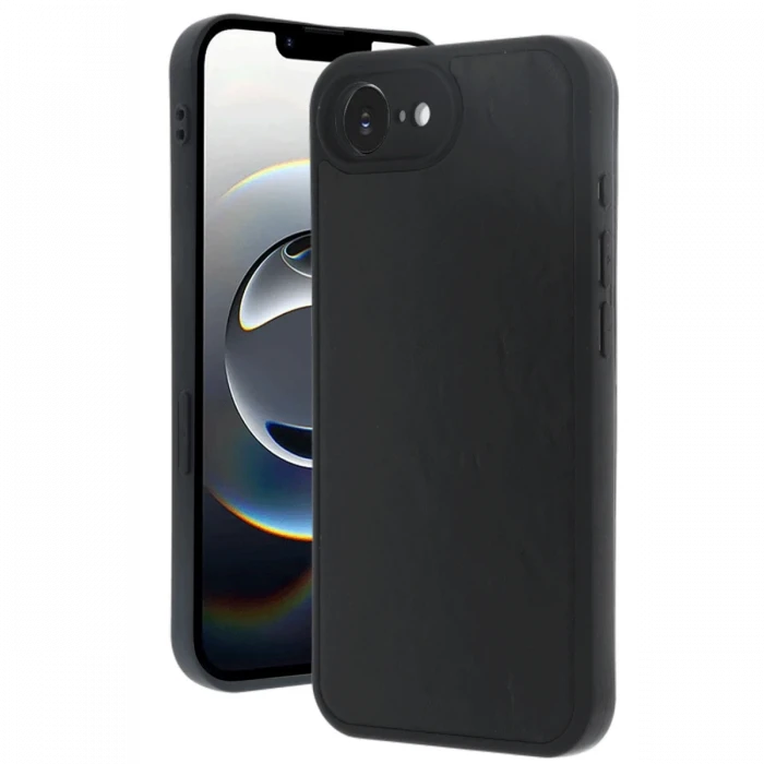 Apple iPhone 16E Kılıf Aras Deri Kapak - Siyah