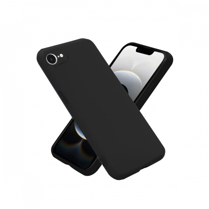 Apple iPhone 16E Kılıf First Silikon - Siyah
