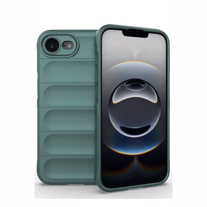 Apple iPhone 16E Kılıf Optimum Silikon - Koyu Yeşil