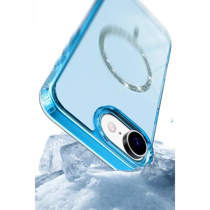Apple iPhone 16E Live Diamond Magsafe Kapak - Mavi