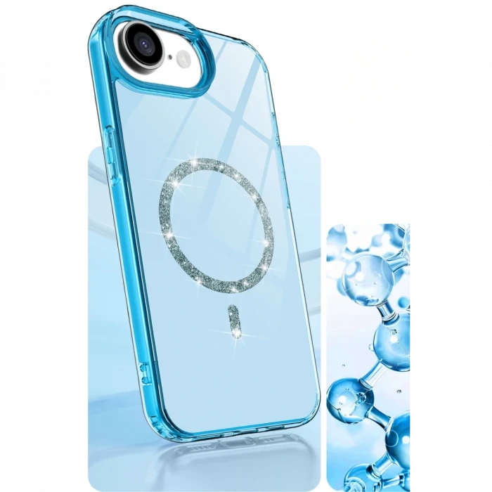 Apple iPhone 16E Live Diamond Magsafe Kapak - Şeffaf
