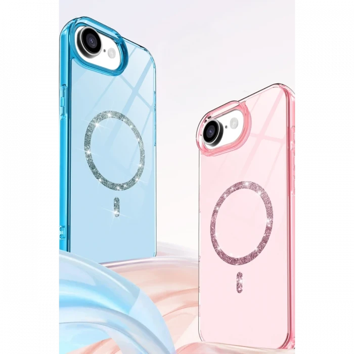 Apple iPhone 16E Live Diamond Magsafe Kapak - Siyah