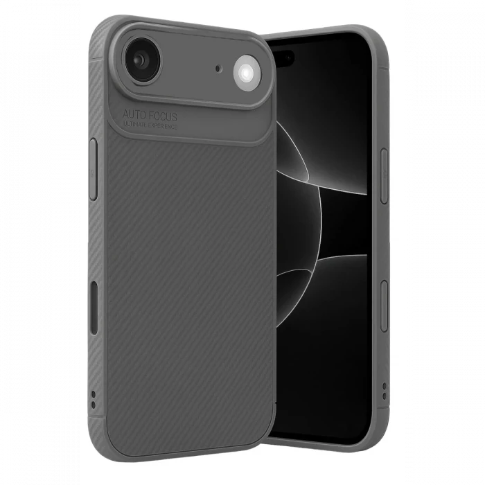 Apple iPhone 17 Air Auto Focus Karbon Kapak - Gri
