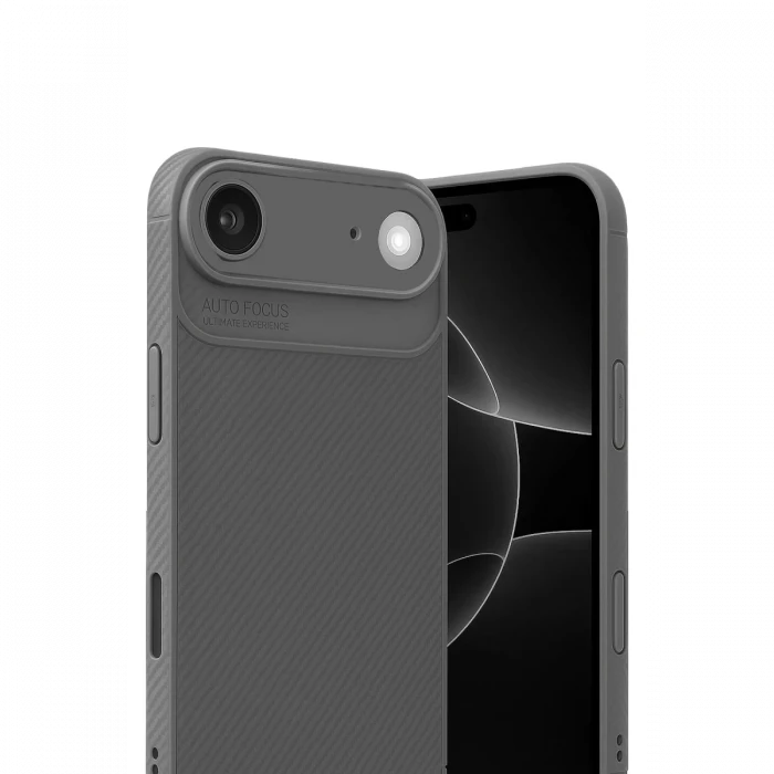 Apple iPhone 17 Air Auto Focus Karbon Kapak - Gri