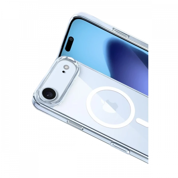 Apple iPhone 17 Air Combo Sert Şeffaf Magsafe Kapak - Şeffaf