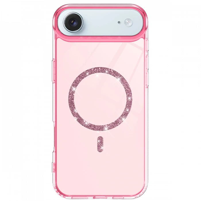 Apple iPhone 17 Air Live Diamond Magsafe Kapak - Pembe