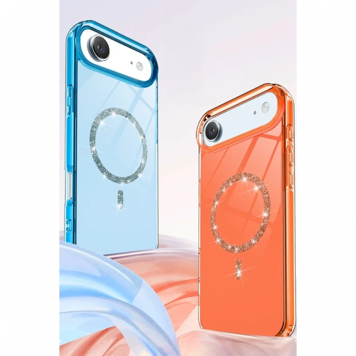 Apple iPhone 17 Air Live Diamond Magsafe Kapak - Şeffaf
