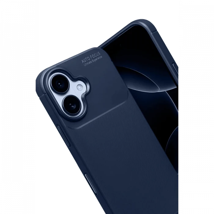 Apple iPhone 17 Auto Focus Karbon Kapak - Lacivert