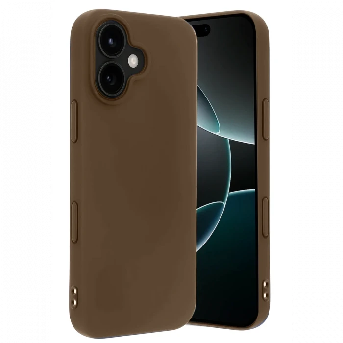 Apple iPhone 17 First Silikon - Kahverengi