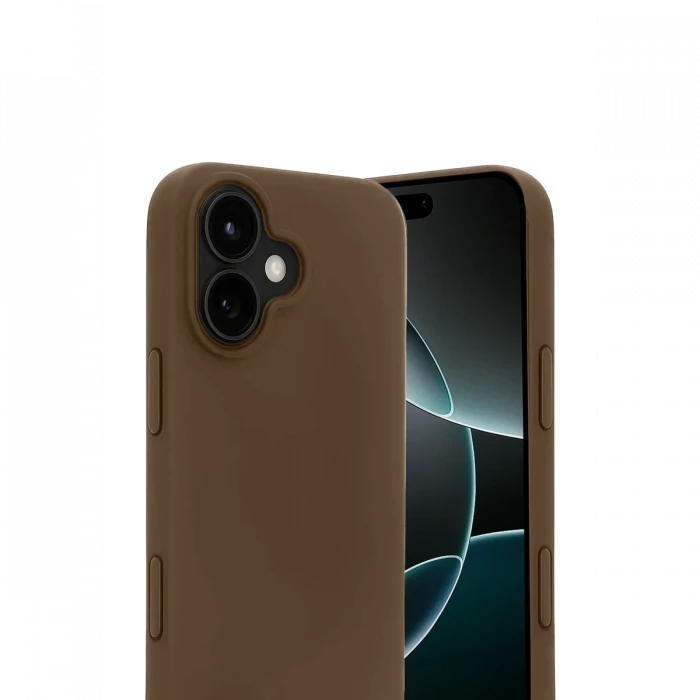 Apple iPhone 17 First Silikon - Kahverengi
