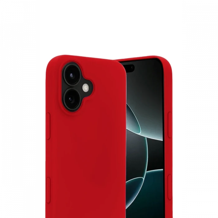 Apple iPhone 17 First Silikon - Kırmızı