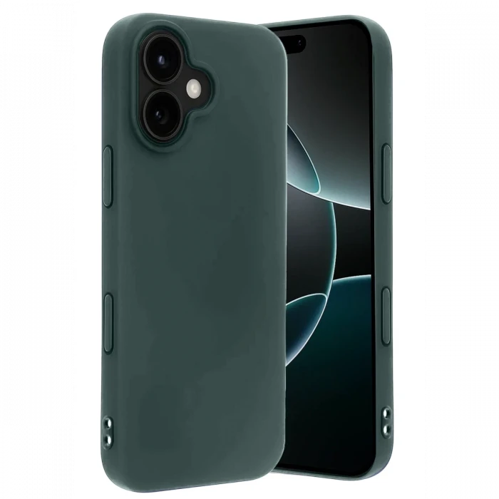 Apple iPhone 17 First Silikon - Koyu Yeşil