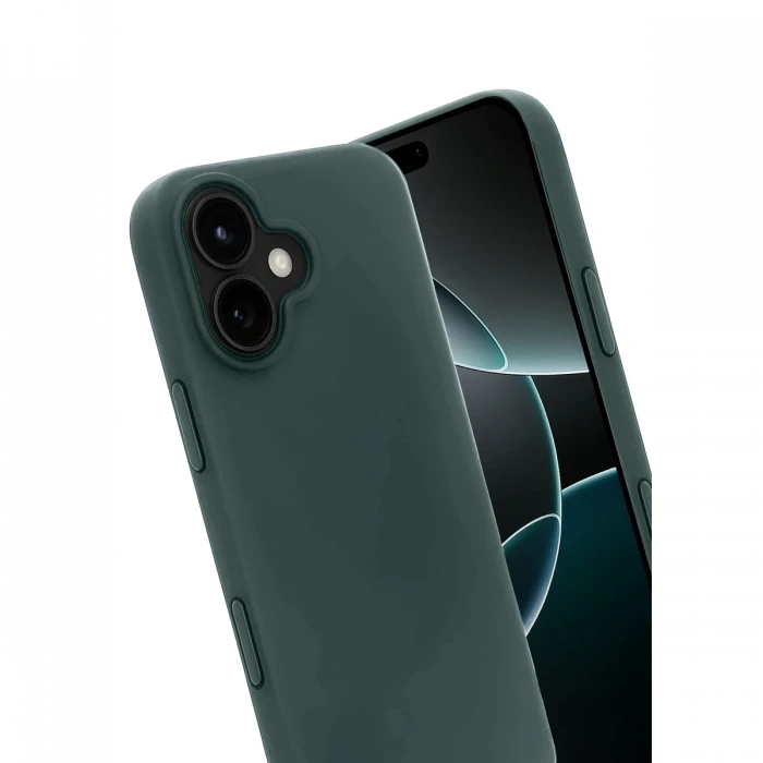 Apple iPhone 17 First Silikon - Koyu Yeşil