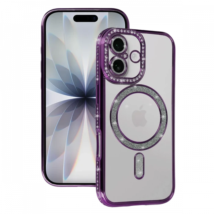 Apple iPhone 17 Joke Simli Magneticsafe Kılıf - Derin Mor