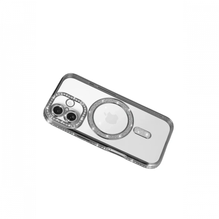 Apple iPhone 17 Joke Simli Magneticsafe Kılıf - Gümüş