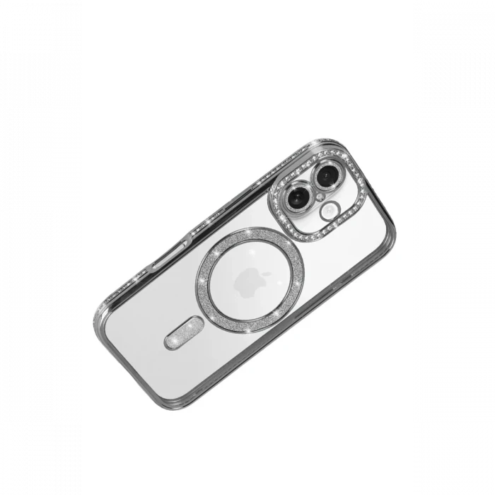 Apple iPhone 17 Joke Simli Magneticsafe Kılıf - Gümüş