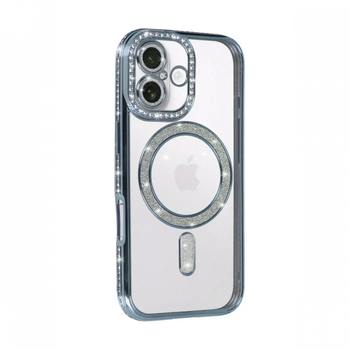 Apple iPhone 17 Joke Simli Magneticsafe Kılıf - Mavi