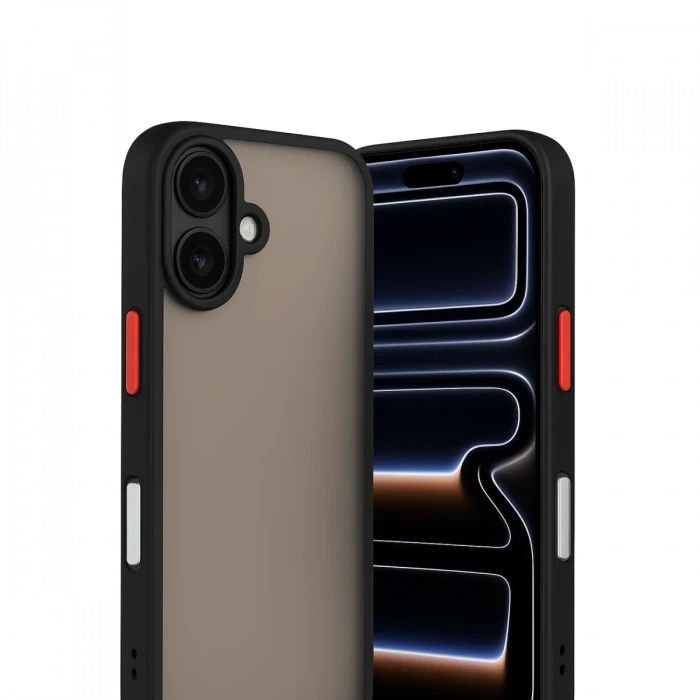 Apple iPhone 17 Kılıf Montreal Silikon Kapak - Siyah