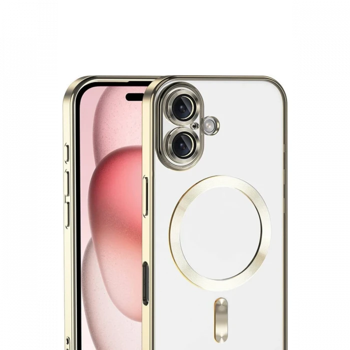 Apple iPhone 17 Kross Magneticsafe Kapak - Gold