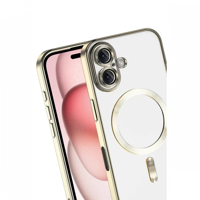 Apple iPhone 17 Kross Magneticsafe Kapak - Gold