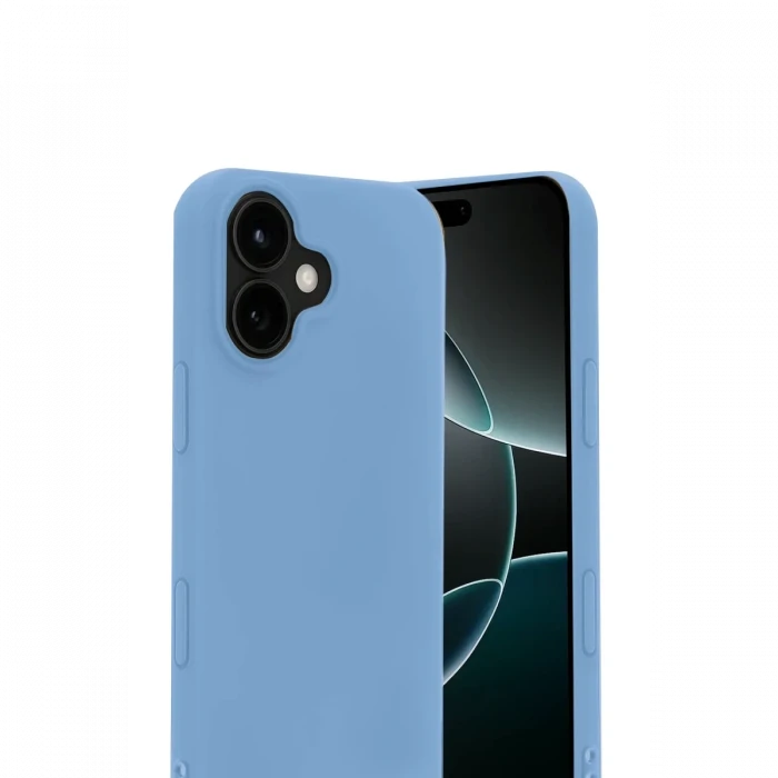 Apple iPhone 17 Nano içi Kadife Silikon - Mavi