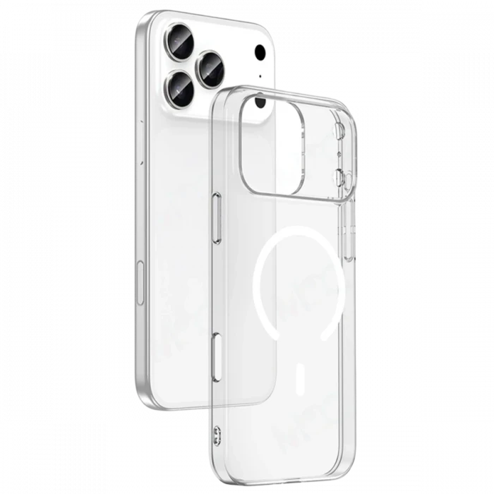 Apple iPhone 17 Pro Combo Sert Şeffaf Magsafe Kapak - Şeffaf