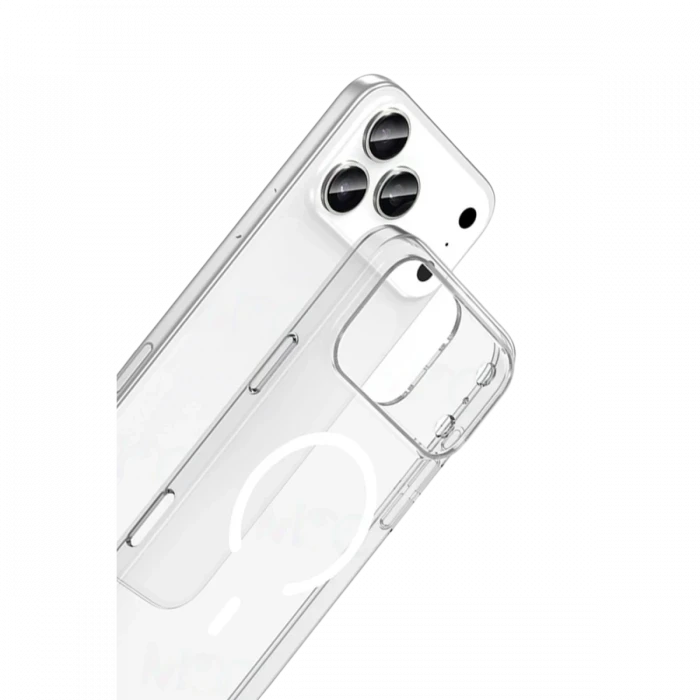 Apple iPhone 17 Pro Combo Sert Şeffaf Magsafe Kapak - Şeffaf