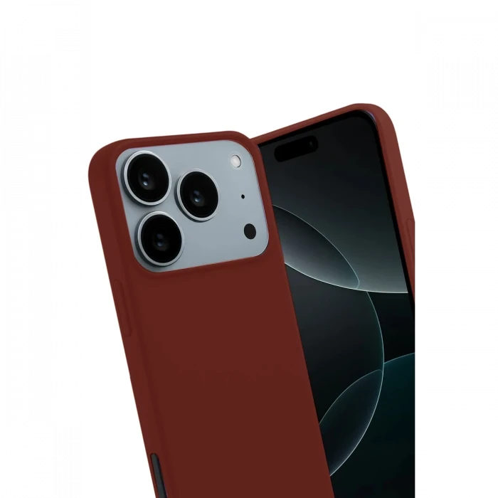 Apple iPhone 17 Pro First Silikon - Bordo