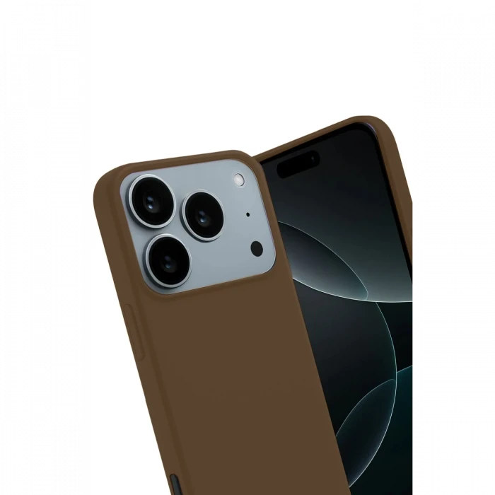 Apple iPhone 17 Pro First Silikon - Kahverengi