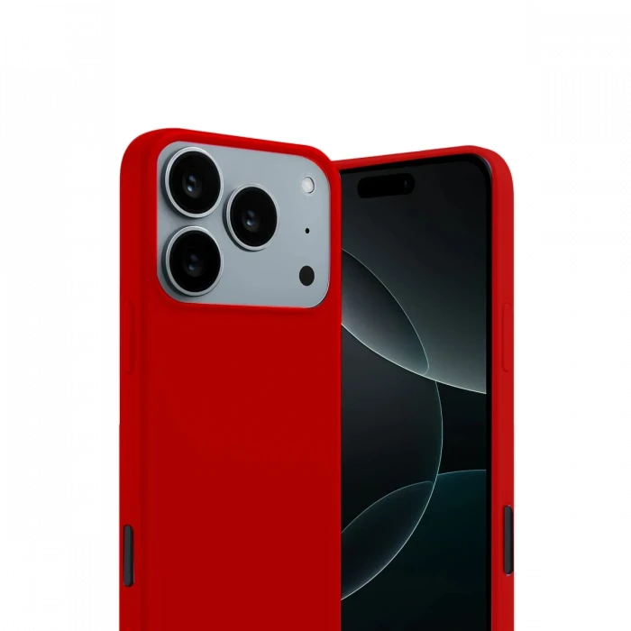 Apple iPhone 17 Pro First Silikon - Kırmızı