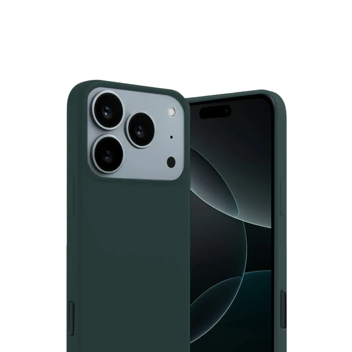 Apple iPhone 17 Pro First Silikon - Koyu Yeşil