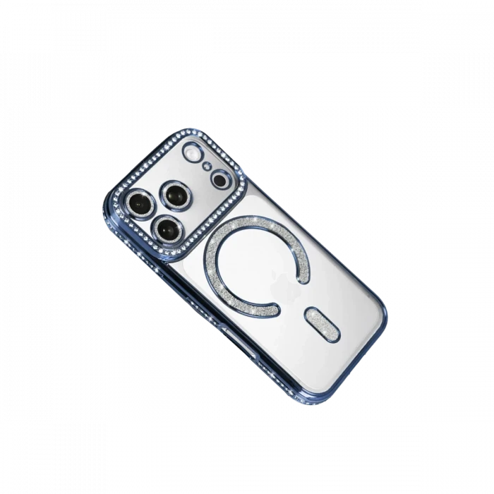Apple iPhone 17 Pro Joke Simli Magneticsafe Kılıf - Mavi